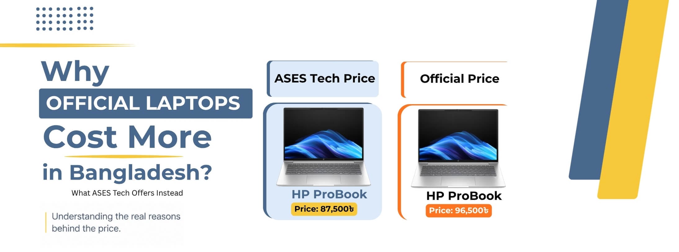 Why Official Laptops Cost More in Bangladesh — And What ASES Tech Offers Instead 1 Official Laptops